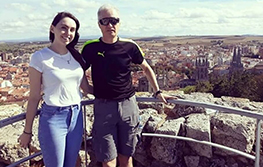 My father and I in Burgos